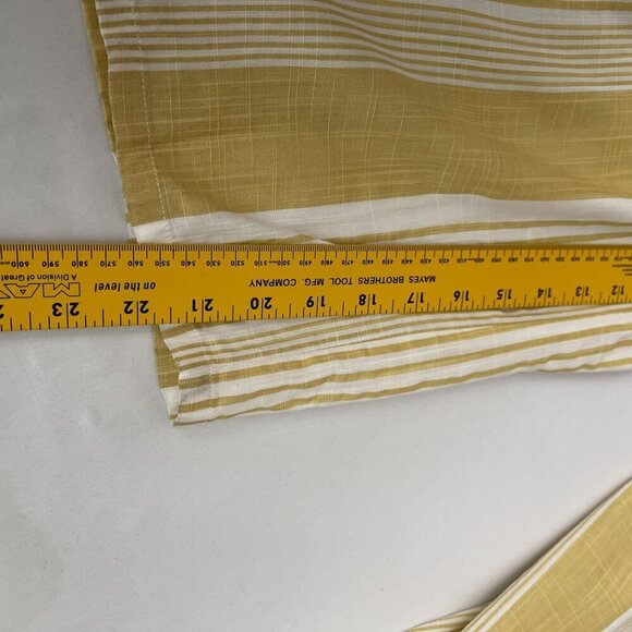 Striped Sleeveless Knot Front Jumpsuit White Yellow By Skylar + Madison Small - Picture 9 of 11